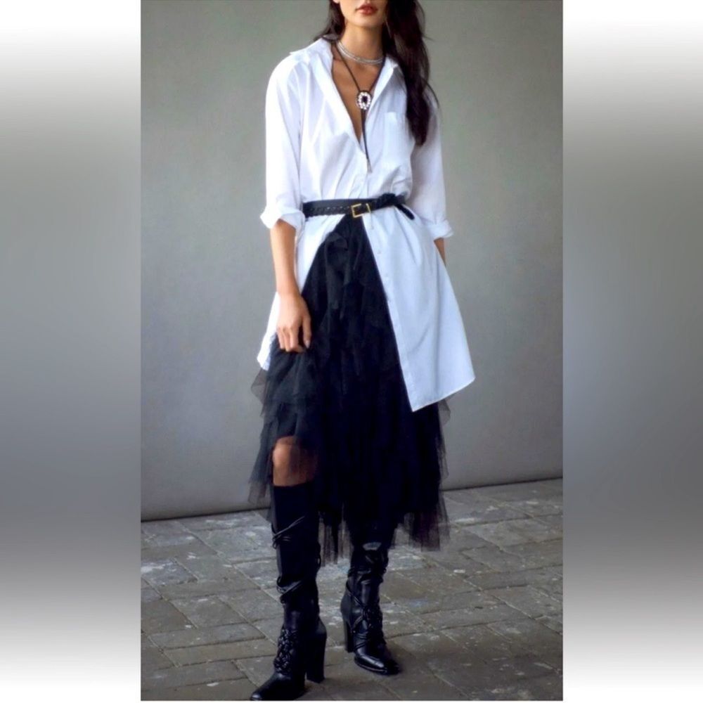 Fluffy Mesh Tutu Skirt - Fashionable Casual Style - Rich Solid Tulle - Picture 1 of 9